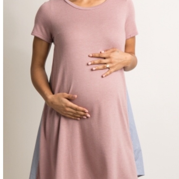 2 for 25- PINK BLUSH Maternity Dress! - Picture 1 of 3
